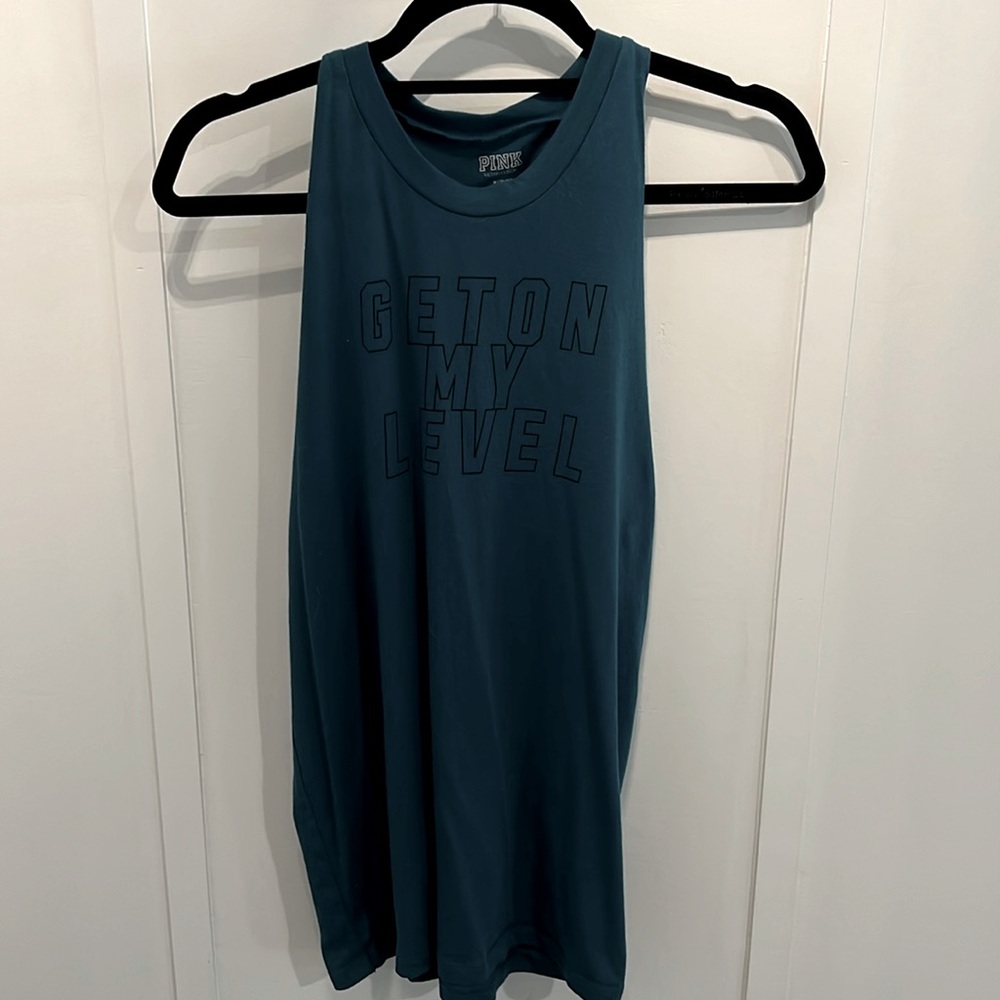 Victorias Secret Workout Tank Top “Get On My Level”